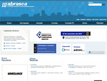 Tablet Screenshot of abrasca.org.br